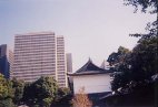 Tokyo skyline behind Palace